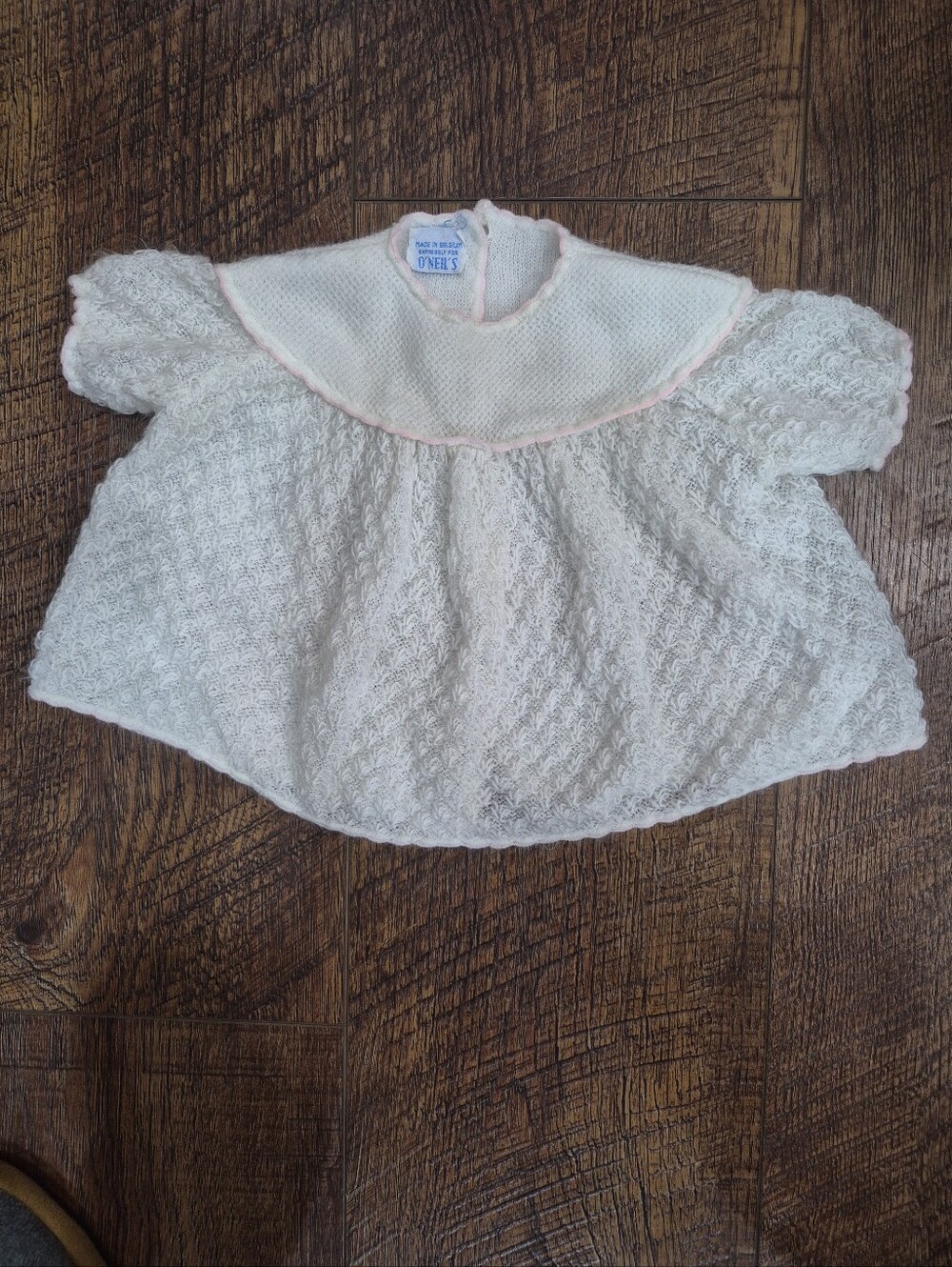 Vintage Baby Girl's O'Neil's Sweater Dress 12 Months Farmhouse